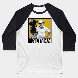 Robert Altman and Camera Baseball T-Shirt